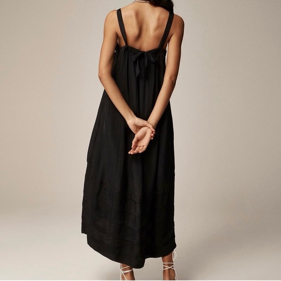 NWT J.Crew Pintuck Midi Dress In Drapey Organza sz L - Picture 5 of 13